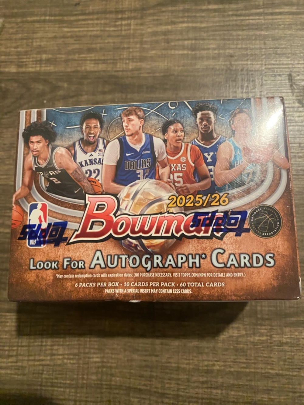 2025/26 Basketball Autograph Card Blaster Box - Brown